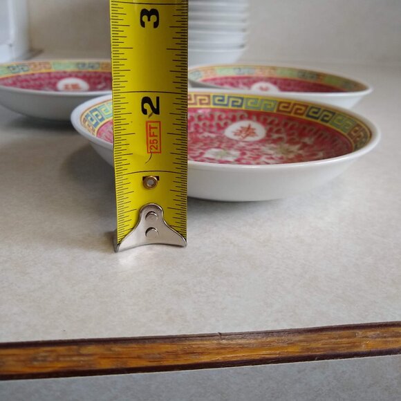 medium side dish low bowl Jingdezhen Wan Shou Wu Jiang Mun Shou - Picture 4 of 7